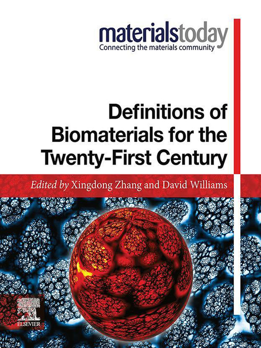 Cover image for Definitions of Biomaterials for the Twenty-First Century